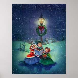 CHILDREN PLAYING by SHARON SHARPE Poster