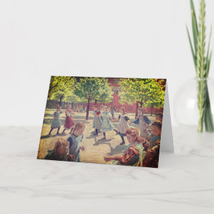 CHILDREN PLAYING FINE ART NOTECARD