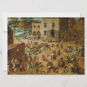 Children Playing Games (Pieter Bruegel the Elder) Card