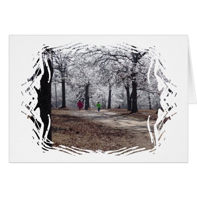 Children Playing in Winter (Front Horizontal)