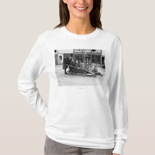Children Playing on Sleigh in Seward T-Shirt