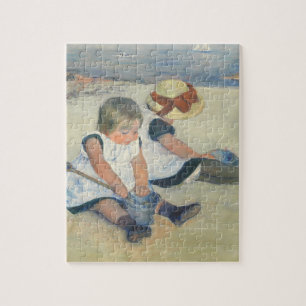 Children Playing on the Beach, 1884 Jigsaw Puzzle