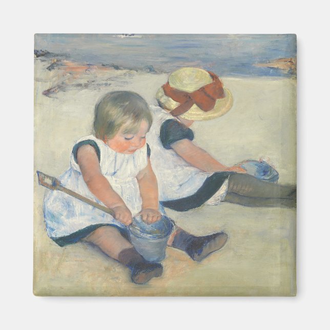 Children Playing on the Beach, 1884 Magnet (Front)