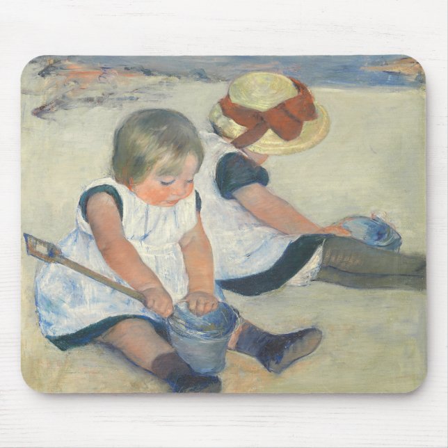 Children Playing on the Beach, 1884 Mouse Pad (Front)