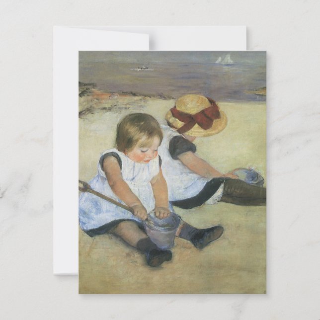 Children Playing on the Beach by Mary Cassatt (Front)
