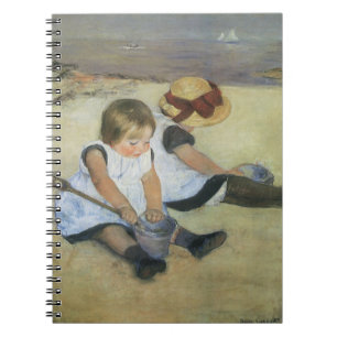 Children Playing on the Beach by Mary Cassatt Notebook