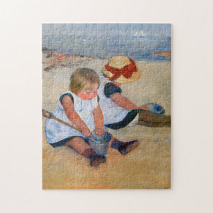 Children Playing on the Beach  Jigsaw Puzzle