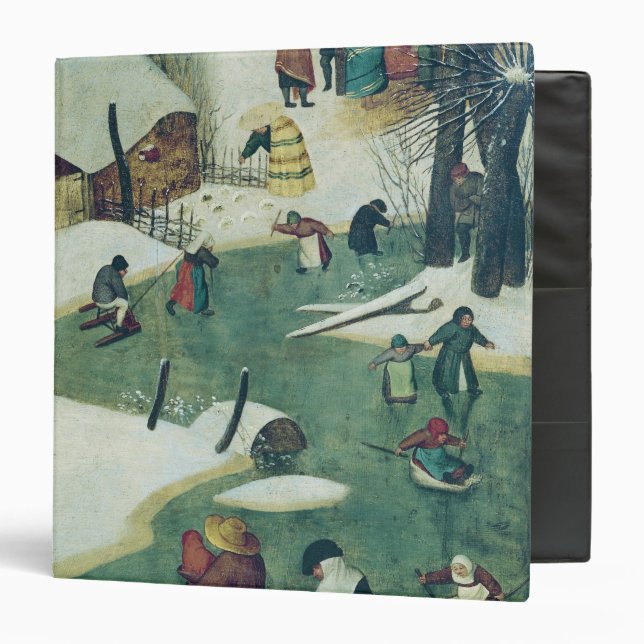 Children Playing on the Frozen River Binder (Front/Inside)