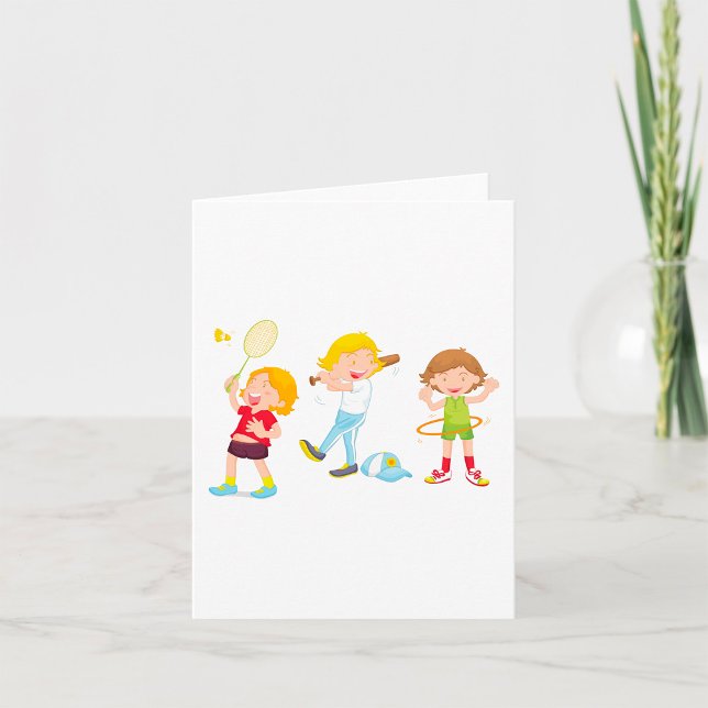 Children Playing Sport Card (Creator Uploaded)