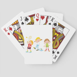 Children Playing Sport Cards