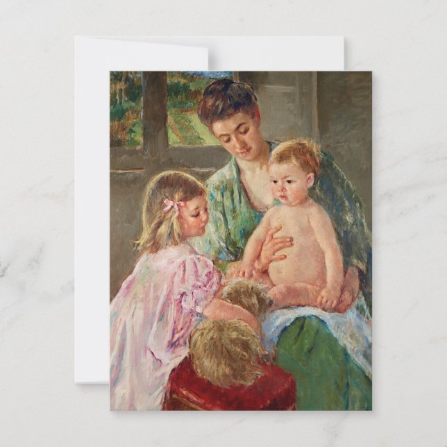 Children Playing with a Dog by Mary Cassatt (Front)