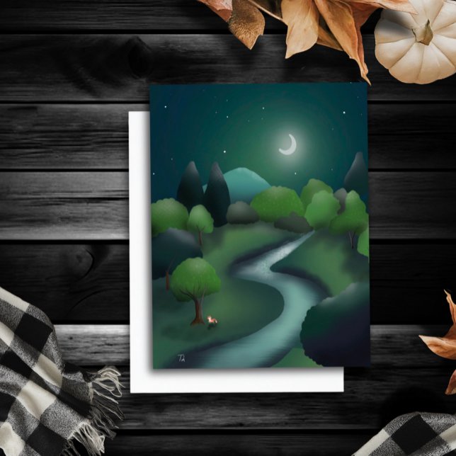 Children’s Fantasy Book Illustration Blank Card (Creator Uploaded)