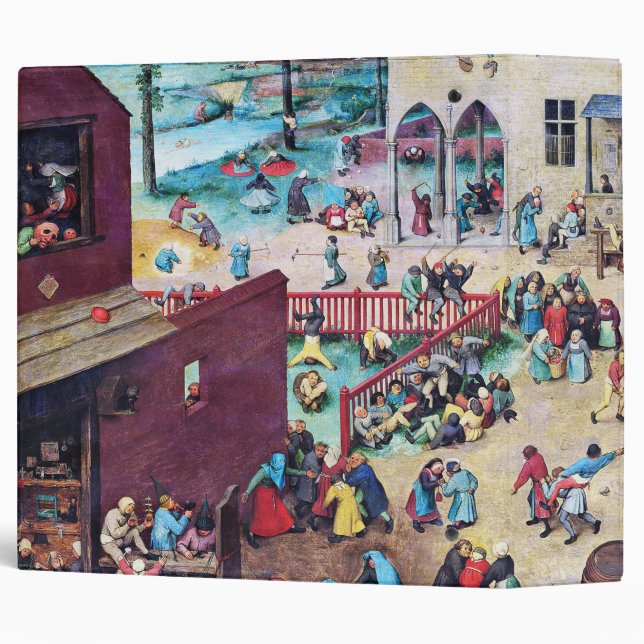 Children’s Games, Pieter Bruegel Binder (Back/Spine)