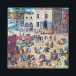 Children’s Games, Pieter Bruegel Magnet<br><div class="desc">Pieter Bruegel the Elder (1525–1530 – 9 September 1569) was the most significant artist of Dutch and Flemish Renaissance painting, a painter and printmaker from Brabant, known for his landscapes and peasant scenes (so-called genre painting); he was a pioneer in making both types of subject the focus in large paintings....</div>