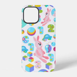 Children Toy Pattern With Teddy Bear iPhone 12 Case