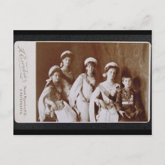 CHILDREN TSAR - OTMA & Alexis Romanov Russia #093 Postcard