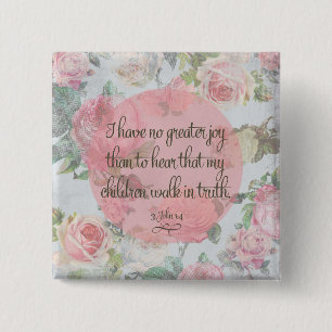 Children Walk in Truth 2 Inch Square Button