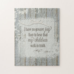 Children Walk in Truth - 3 John 1:4 Jigsaw Puzzle