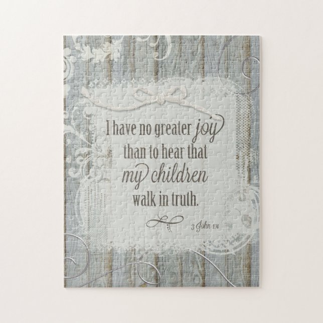 Children Walk in Truth - 3 John 1:4 Jigsaw Puzzle (Vertical)