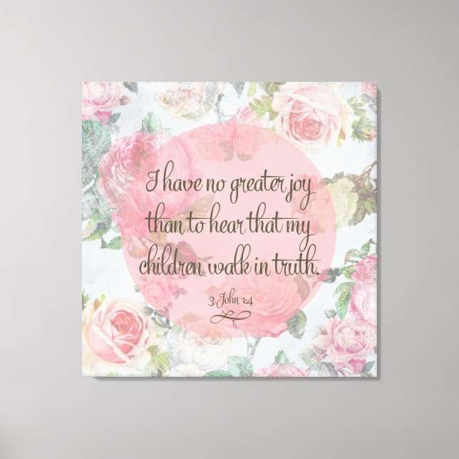 Children Walk in Truth Canvas Print (Front)