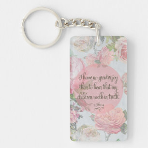 Children Walk in Truth Keychain