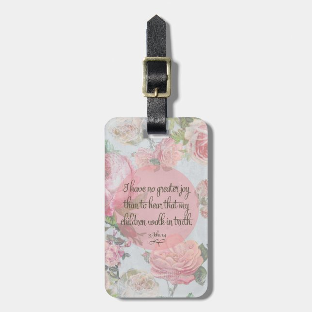 Children Walk in Truth Luggage Tag (Front Vertical)