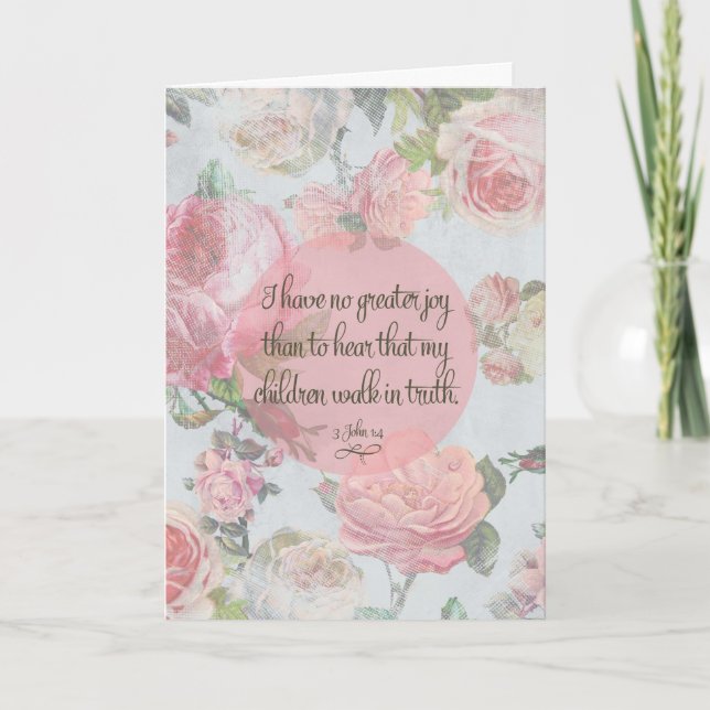 Children Walk in Truth - Mother's Day card (Front)