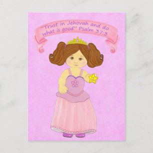 Children Walk in Truth~Princess~Scripture Postcard