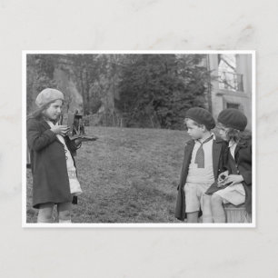 Children With A Camera Postcard