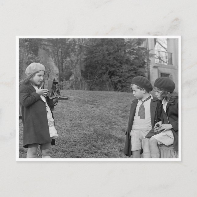 Children With A Camera Postcard (Front)