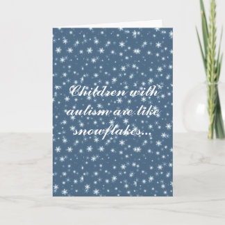 Children with autism holiday card