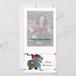 CHILDREN WITH CHRISTMAS GIFTS HOLIDAY CARD