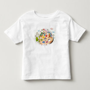 Children with paintbrushes toddler t-shirt