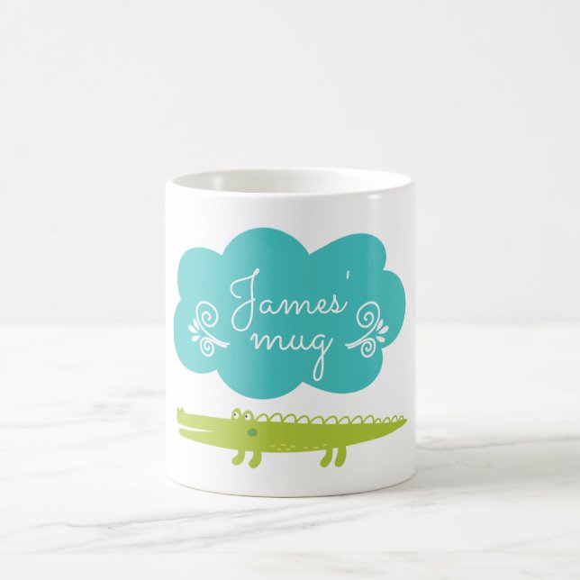 Children's Alligator Personalized Mug (Center)