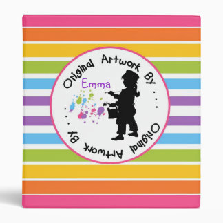 Childrens Artwork  Drawing Painting Binder