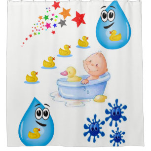 Childrens bathtime yellow ducks