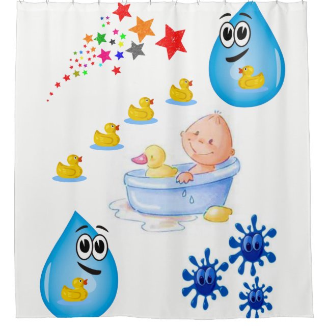 Childrens bathtime yellow ducks (Front)