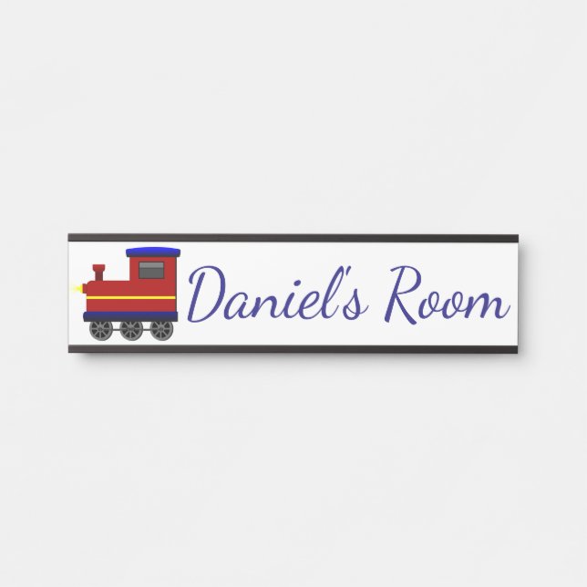 Childrens Bedroom Door Name Plaque Door Sign (Front)