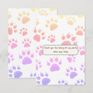 Children's Birthday in Jungle Style Thank You Card