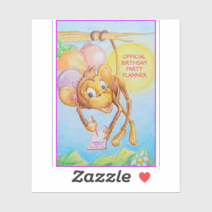 Children's Birthday Party Planner Sticker