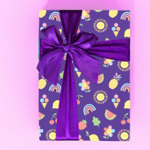 Children's Birthday Wrapping Paper, Summer Fun