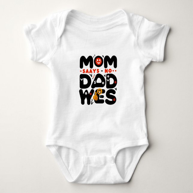 Children's bodysuit with a funny inscription (Front)
