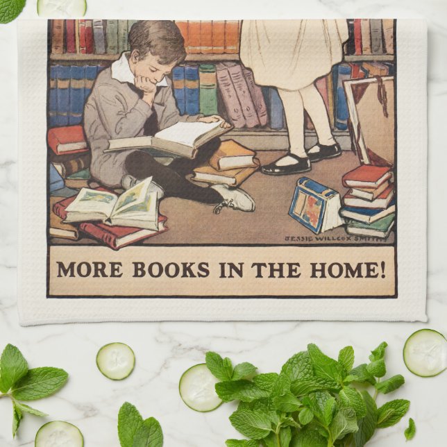Children's Book Week by Jessie Willcox Smith Kitchen Towel (Folded)
