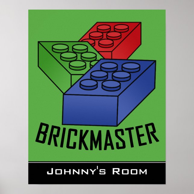 Children's Building blocks Poster (Front)