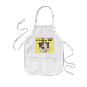 CHILDREN'S CAT KITTEN KITCHEN APRON