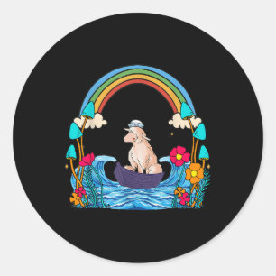 Childrens Child Sheep Sheep Maritime Girls Boys Mo Classic Round Sticker
