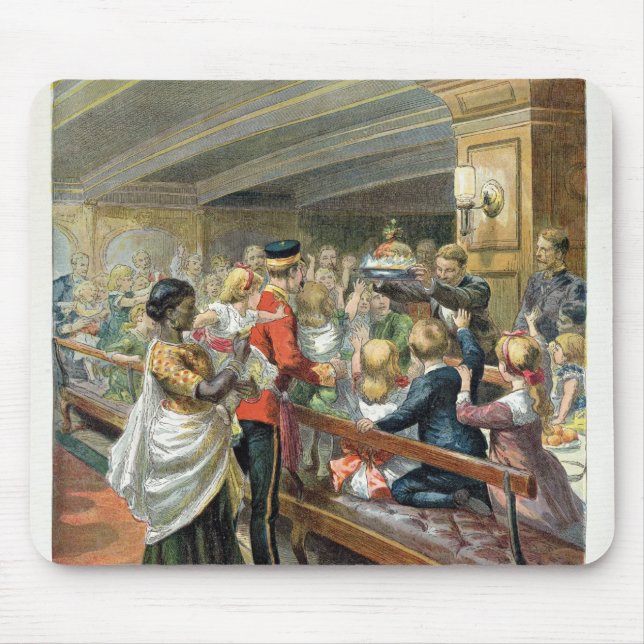 Children's Christmas Dinner at Sea Mouse Pad (Front)
