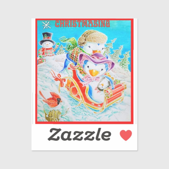 CHILDREN'S CHRISTMASING STICKER  (Sheet)