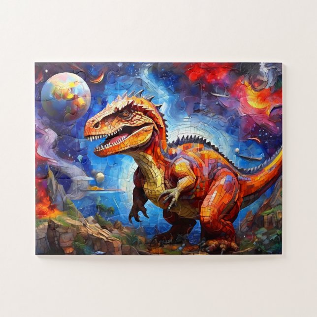 Childrens colorful Dinosaur Jigsaw Puzzle (Horizontal)