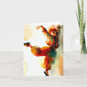Children's Colourful Clown Birthday Card